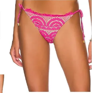New. Pilyq lace teeny bikini bottom. Medium. Retails $76 thumbnail 1