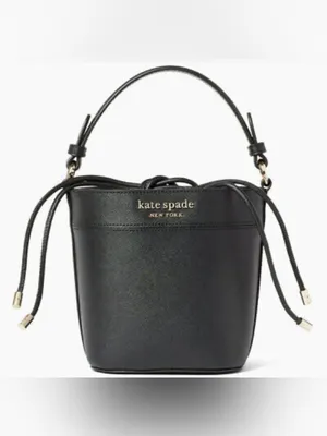 Kate Spade Cameron Small Bucket Bag Black Leather thumbnail 2