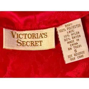 VTG Y2K Victoria's Secret Gold Label Hot Pink & Black Slip Dress Sz S thumbnail 6