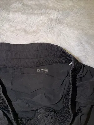 Aerie Offline Black Lightweight Elastic-Waist Athletic Shorts size XL thumbnail 4