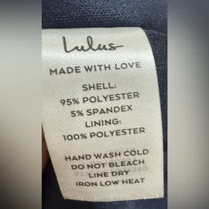 🩷Lulu's‎ My Favorite Attention Navy Blue Floral Mesh Lace-Up Midi Size Medium thumbnail 12