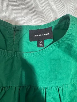 Who What Wear Emerald Green Tiered Maxi Skirt thumbnail 3