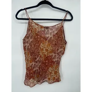 Vintage April Why Not Y2K Tank Top Babydoll Floral Boho Hippie‎ Festival Large thumbnail 4