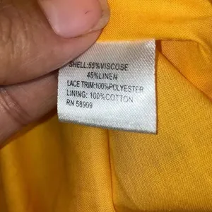495. Antonio Melani sun yellow v neck Linen blend maxi dress size 4 thumbnail 10