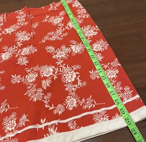 Ann Taylor Loft Red white floral pencil skirt thumbnail 3