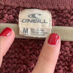 O’neill burgundy sweater like top size XXL! thumbnail 2