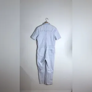 Faherty Blythe Jumpsuit Coverall Light Indigo Wash Denim‎ size xs thumbnail 12