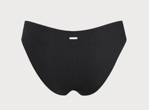 Berlook Black Ribbed Ruched Bikini Bottom ONLY 67 Size L thumbnail 6