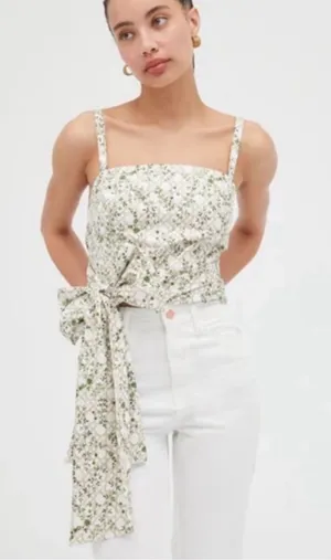 Hill House Home The Miranda Top in basketweave vine print XS thumbnail 1