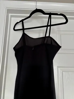Commence Black Fitted Asymmetric Dress — NWT, Size L thumbnail 3