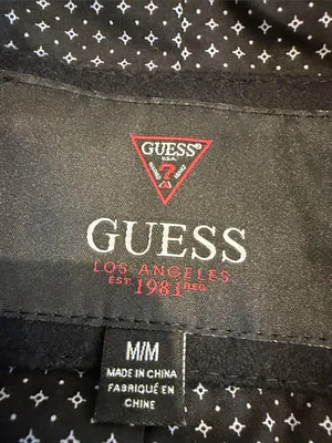 GUESS Black Classic Single-Breasted Peacoat Size Medium - C42-022 thumbnail 2