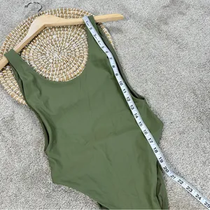 Aerie Women’s Shine Birthday Super Scoop Cheekiest One Piece Swimsuit in Green S thumbnail 12