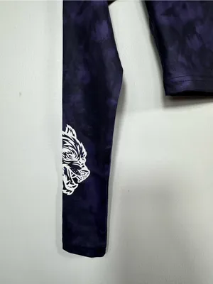 Darc Sport‎ Wolf Spirit Energy Crop Top Reaper Marble Purple Tie Dye XS Limited thumbnail 5