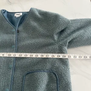 Obey Teal Blue Sherpa Jacket thumbnail 5