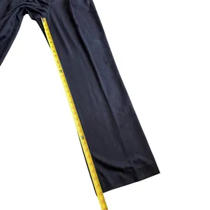 Reformation Size 6 Wide Leg Trouser Pants Charcoal Black Pinstripe Academia Work thumbnail 7