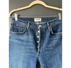 AGOLDE High Rise Buttonfly Denim Jeans thumbnail 1