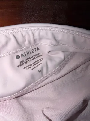 Athleta run with it shorts pastel pink thumbnail 3