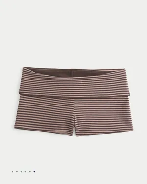 Hollister Callie Reversible Knit Shortie Shorts - Brown thumbnail 2