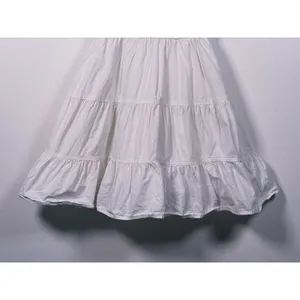 Sunday Best Martine Tiered Cotton Poplin Mini Dress XXS White Coquette Cottage thumbnail 8