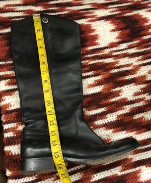 FRYE Black Leather Campus Equestrian Tall Riding Boots Western Cowboy-8.5B thumbnail 5
