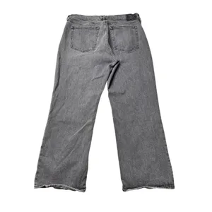 Abercrombie Curve Love The Baggy Low Rise Gray Jeans Size 32 14S thumbnail 2