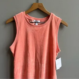 NEW BEYOND YOGA Out of Town Dress in Peach Blush NWT Terry Mini Dress Size XS thumbnail 5