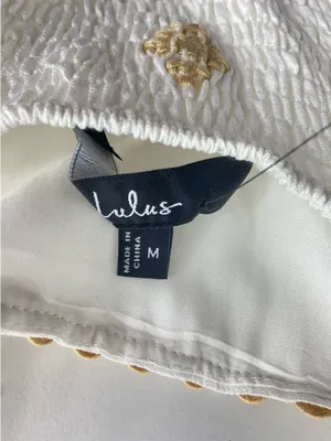 Lulus Arwen Embroidered Wide-Leg Jumpsuit in Ivory Size M thumbnail 4