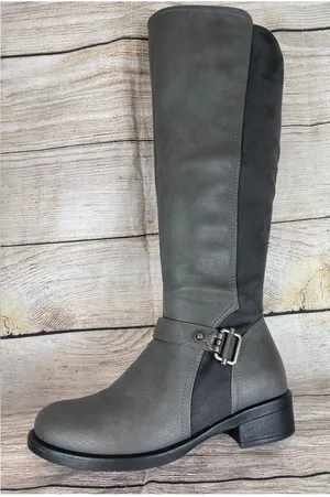 Dream Paris Gray Over the Knee Riding Boots Size 6 thumbnail 1