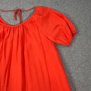 Ann Taylor Tie Back Flounce Shift Dress Women's Petite Small Short Sleeve New thumbnail 2