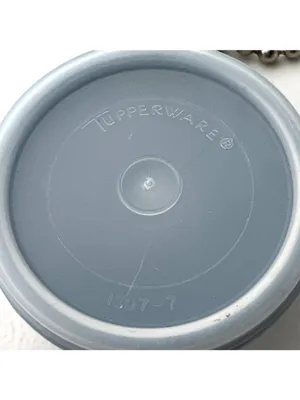 Vtg Tupperware Wonderlier Bowl Keychain Blue #1306-8 With Seal Made in the USA thumbnail 5