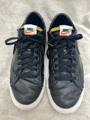 Nike Men’s Black Leather Athletic Casual Shoes Size 10 EU 44 Style 616829-997 thumbnail 1