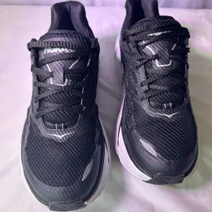 Hoka Women's Black and White Sneakers thumbnail 7