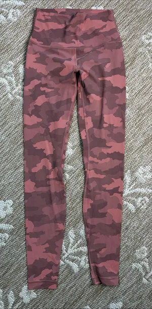 lululemon athletica Pink Camo High-Rise Leggings thumbnail 1