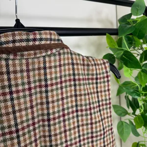 Vintage VTG Marsh Landing Cropped Plaid Wool Blend Vest size S Small thumbnail 9