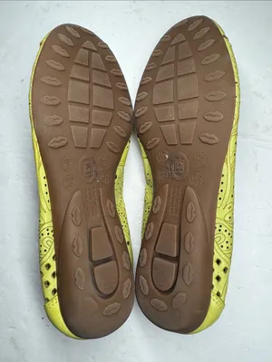 chelsea crew lime yellow green perforated ballet flats leather 9 colorful casual thumbnail 10