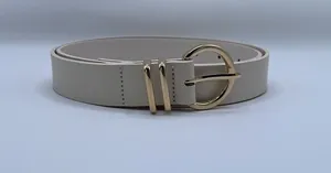 3 Pack Women's Leather Belts For Jeans Dresses Ladies Belt For Pants With Gold thumbnail 1