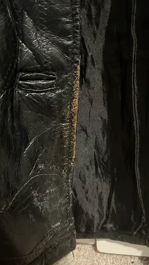 Leather jacket Black thumbnail 4
