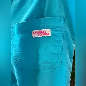 EUC Urbane Scrubs Glacier Relaxed Drawstring Pants Size S. thumbnail 5