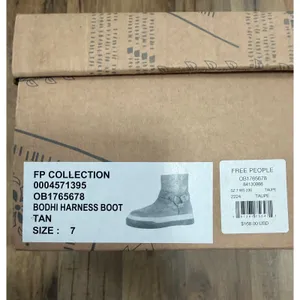 Free People Bodhi Harness Boot Taupe Suede Platform Ankle Boots Size 7 thumbnail 9