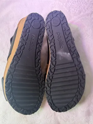 Papillio Black Leather Cork Wedge Sandals Size 8 thumbnail 9