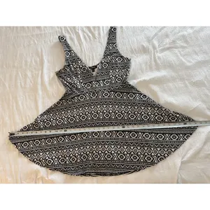Express Black White Skater Dress Shorts Skort Aztec Geometric Boho Festival Y2K thumbnail 9