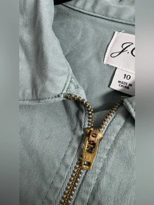 J Crew Long-sleeve zip-front chino dress size 10 thumbnail 10