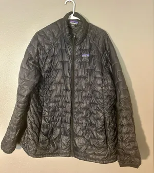 Patagonia Black Puffer Jacket XXL Regular Full Zip Mid-Length Lightweight Woman thumbnail 1