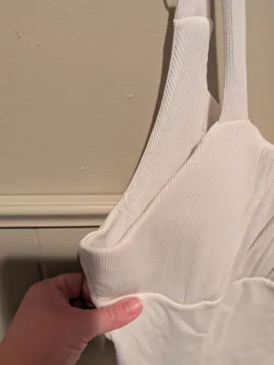 Frankly White Bodysuit Size 2X thumbnail 4
