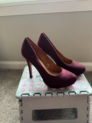 XIO Burgundy Heel Size 7.5 Purple thumbnail 2