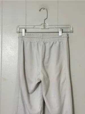 TNA Aritzia Cozy Fleece Jogger Sweatpants Womens XXS Ivory Cream High Rise thumbnail 5