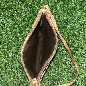 Coach VINTAGE Brown Gold Wristlet thumbnail 3