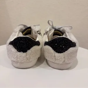 Vintage Havana Women's Melina Embellished Faux Fur Sneakers Size 6 Preowned thumbnail 5