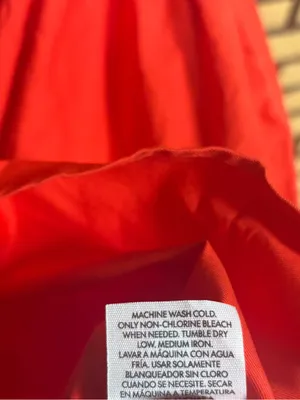 No boundaries red poplin cotton dress size medium thumbnail 6