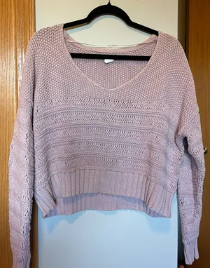 Urban Outfitters Cropped Knit Pullover Sweater thumbnail 1